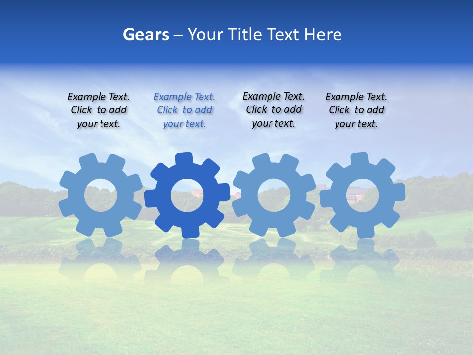 Plain Wood Grassland PowerPoint Template