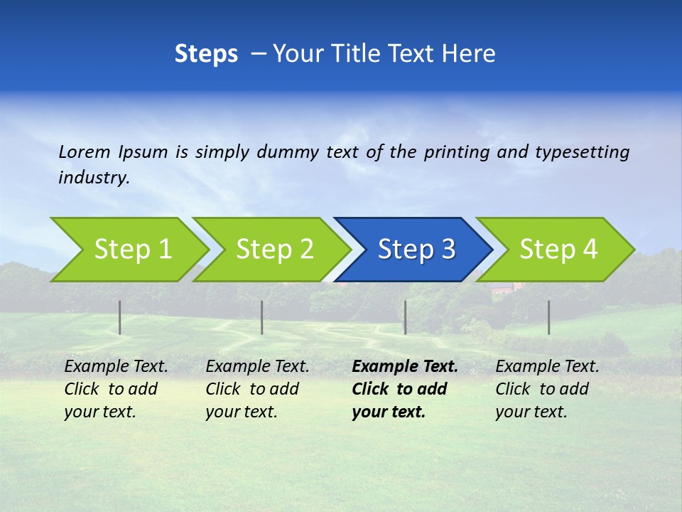 Plain Wood Grassland PowerPoint Template