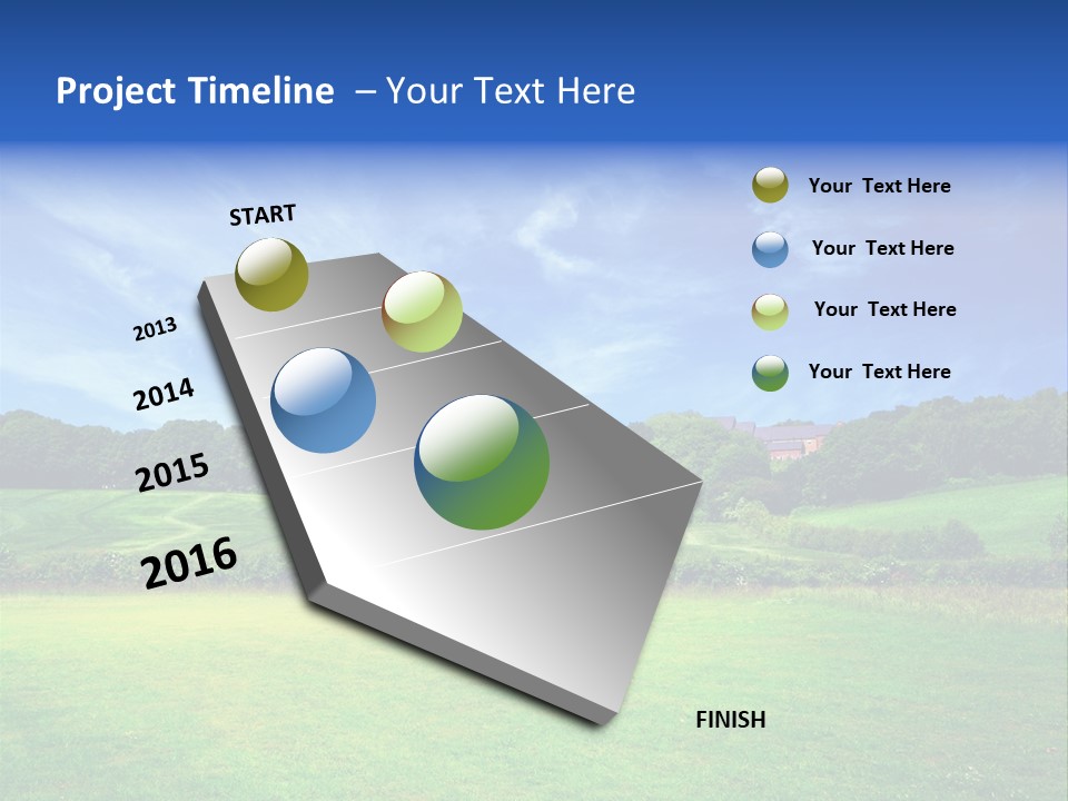 Plain Wood Grassland PowerPoint Template