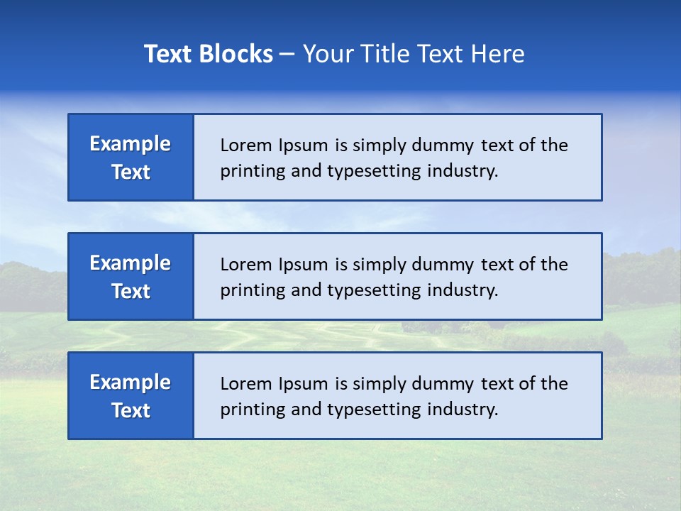 Plain Wood Grassland PowerPoint Template