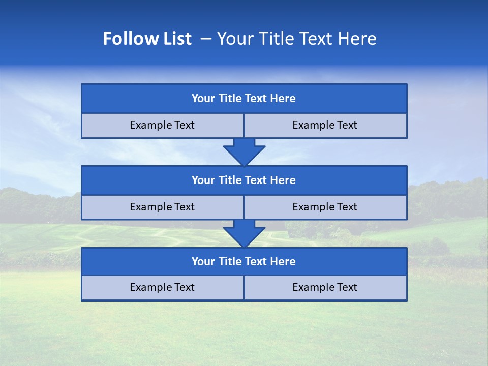 Plain Wood Grassland PowerPoint Template