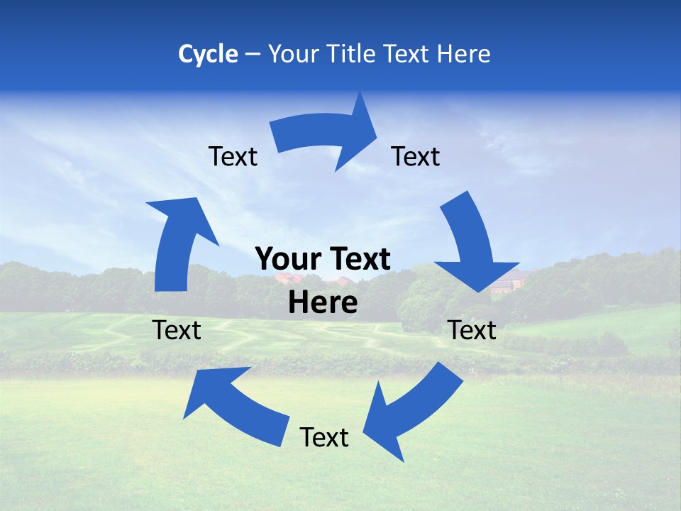 Plain Wood Grassland PowerPoint Template