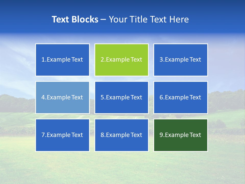 Plain Wood Grassland PowerPoint Template