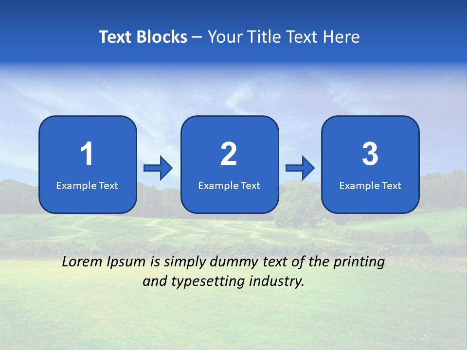 Plain Wood Grassland PowerPoint Template