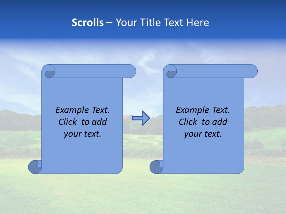 Plain Wood Grassland PowerPoint Template