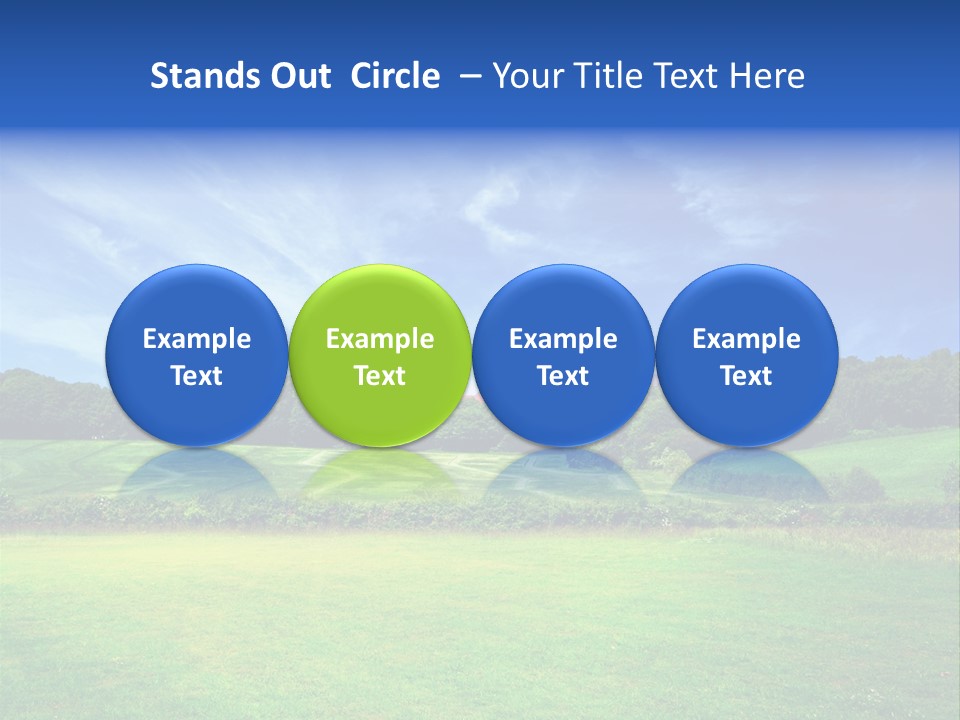 Plain Wood Grassland PowerPoint Template