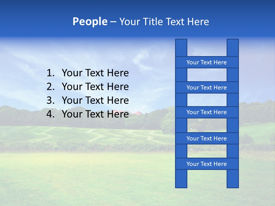 Plain Wood Grassland PowerPoint Template