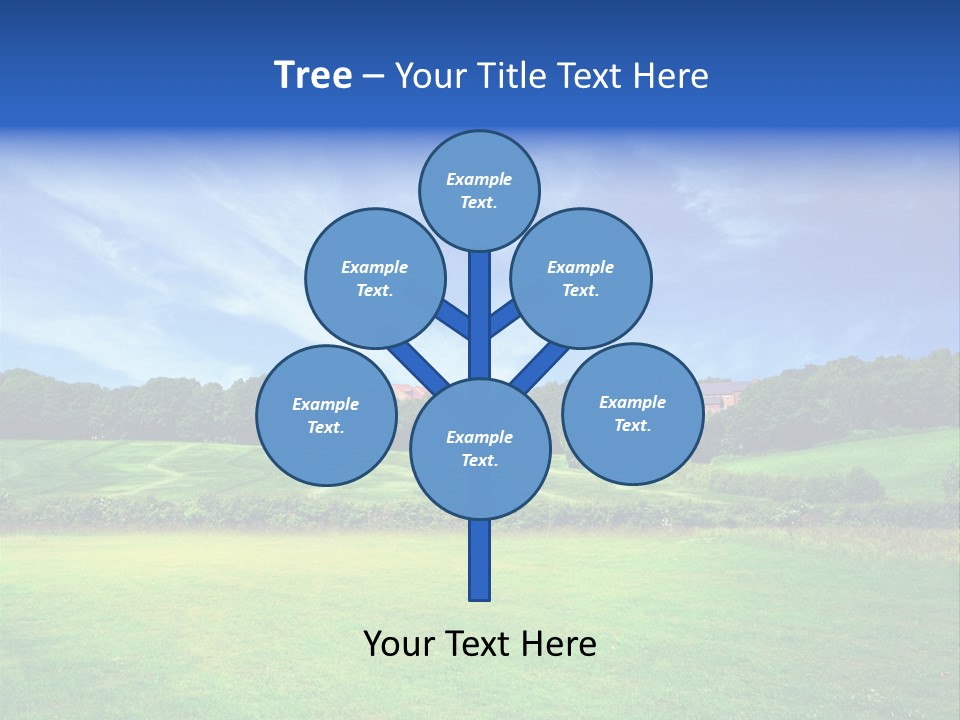 Plain Wood Grassland PowerPoint Template