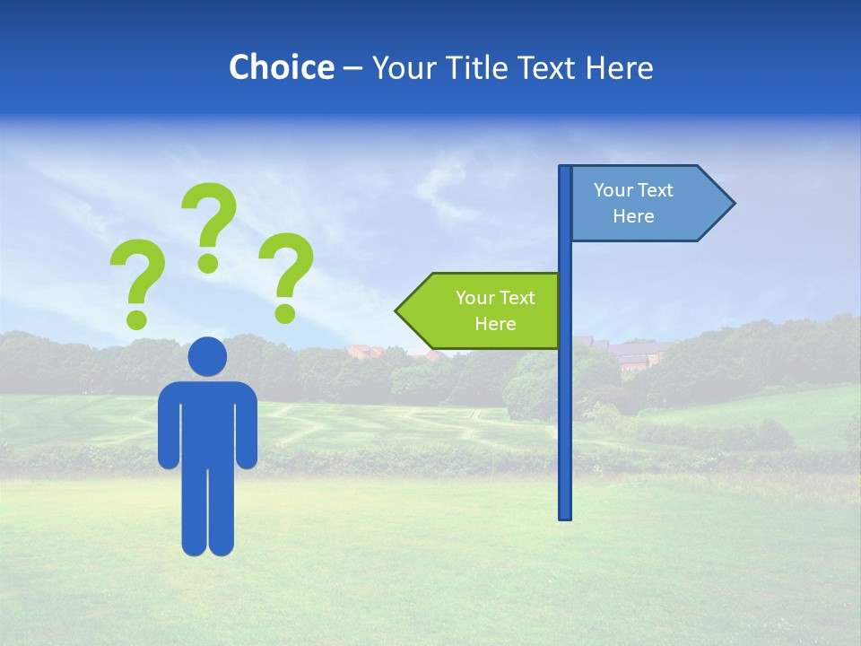 Plain Wood Grassland PowerPoint Template