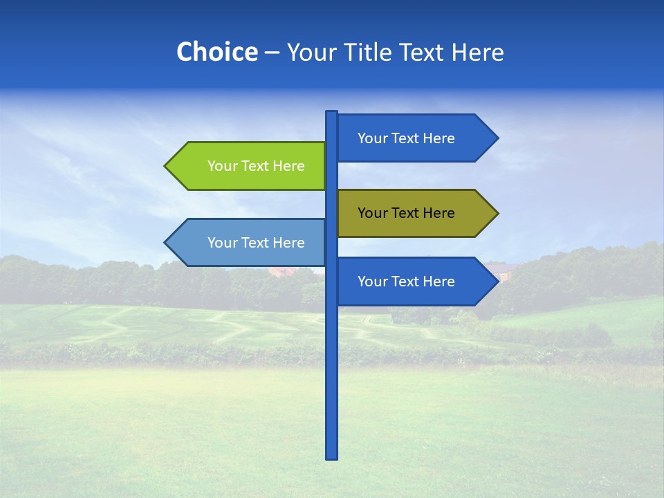 Plain Wood Grassland PowerPoint Template