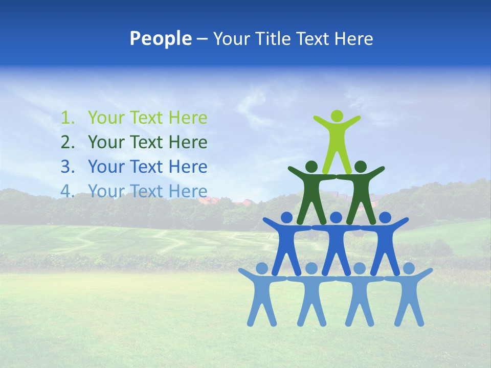 Plain Wood Grassland PowerPoint Template