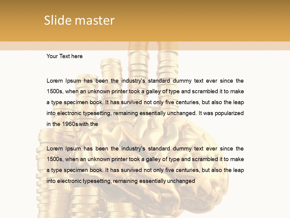 Suit Aggression Male PowerPoint Template