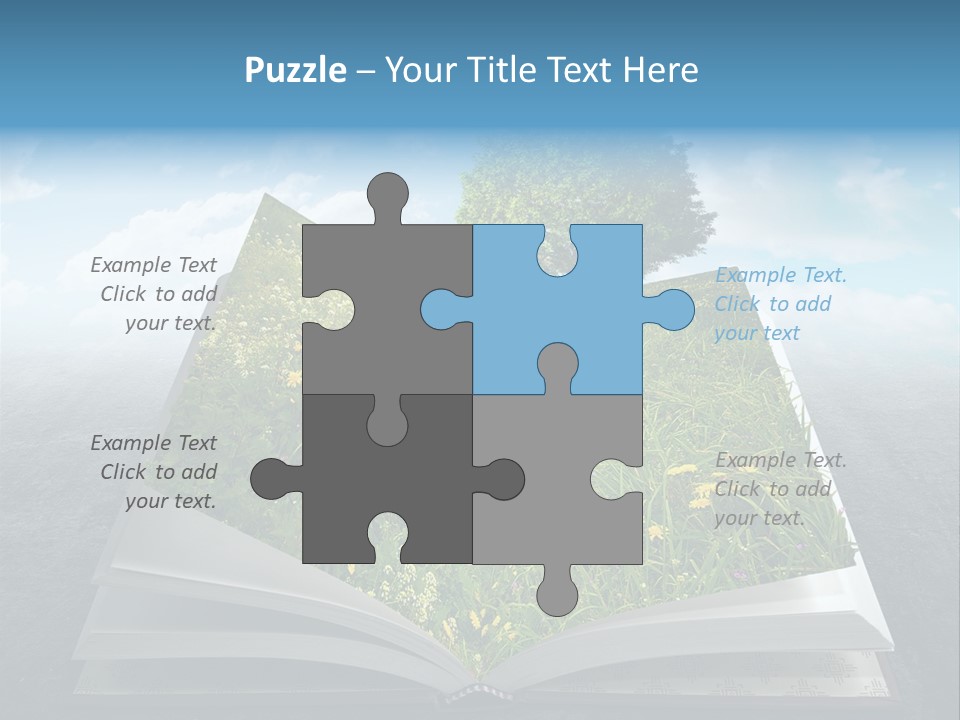 Meadow Page Nature PowerPoint Template