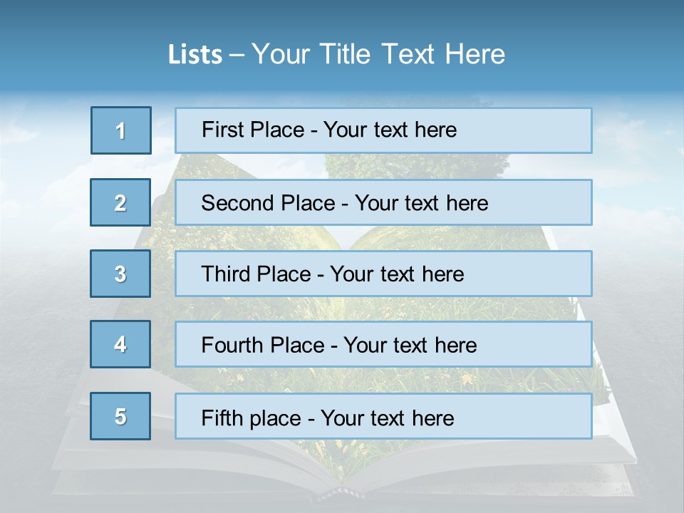 Meadow Page Nature PowerPoint Template