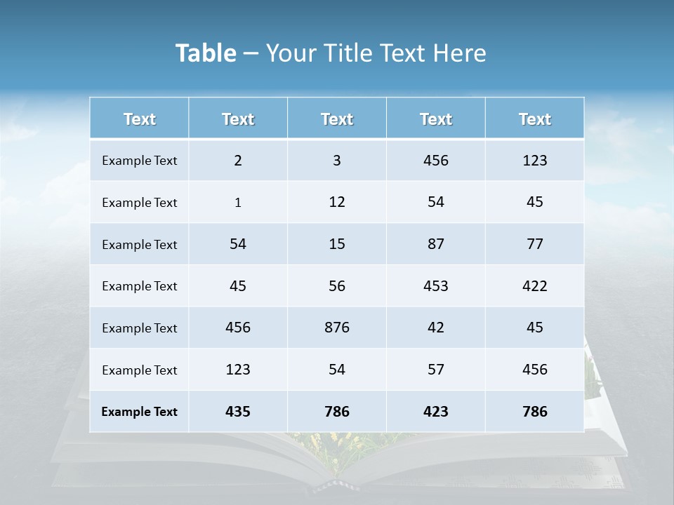 Meadow Page Nature PowerPoint Template