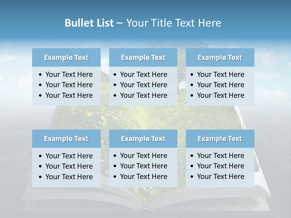 Meadow Page Nature PowerPoint Template