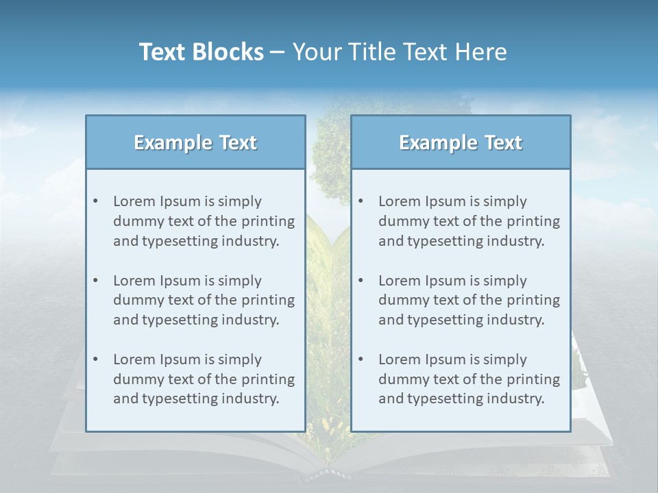 Meadow Page Nature PowerPoint Template