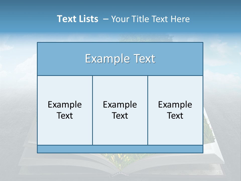 Meadow Page Nature PowerPoint Template