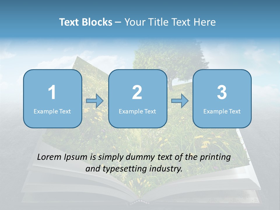 Meadow Page Nature PowerPoint Template