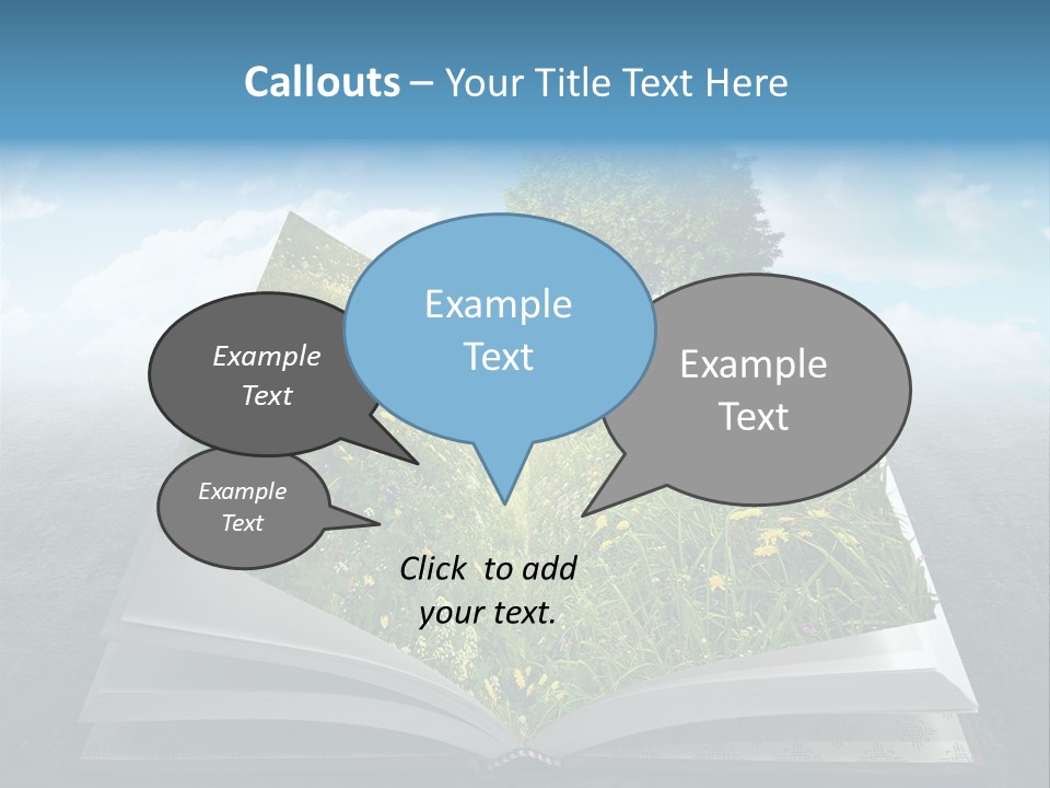 Meadow Page Nature PowerPoint Template