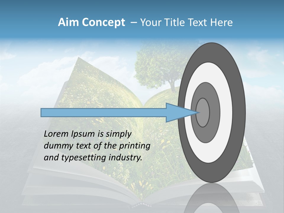 Meadow Page Nature PowerPoint Template