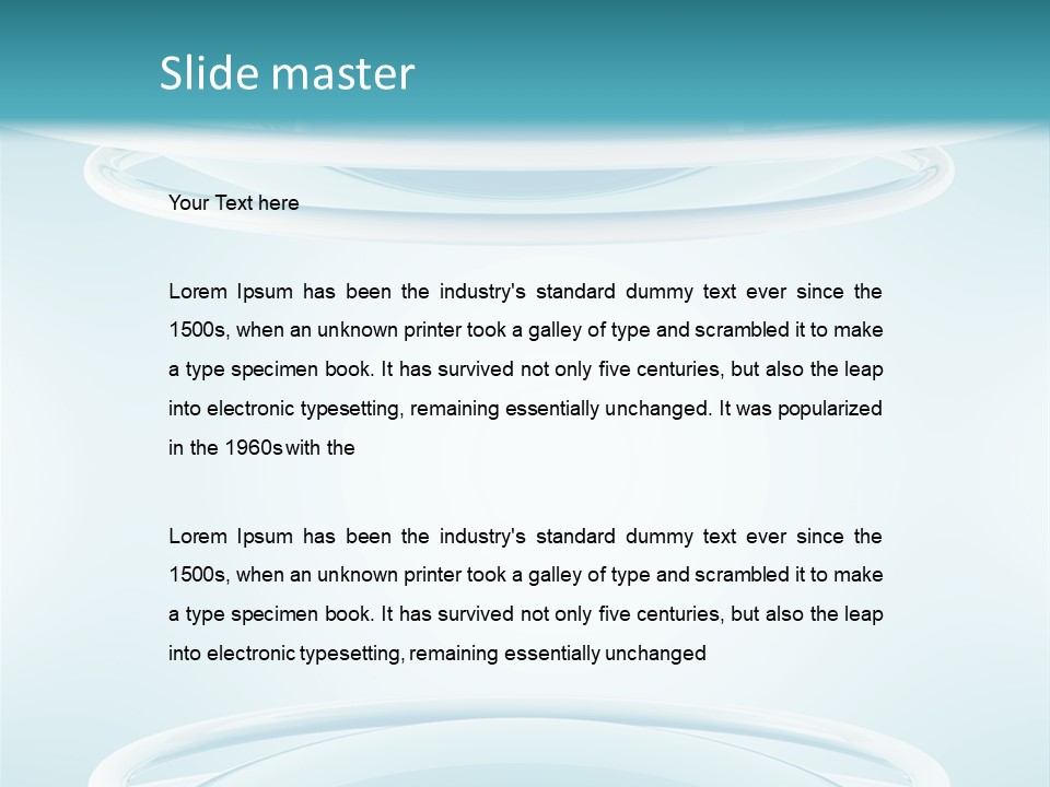 Blank White Wallpaper PowerPoint Template