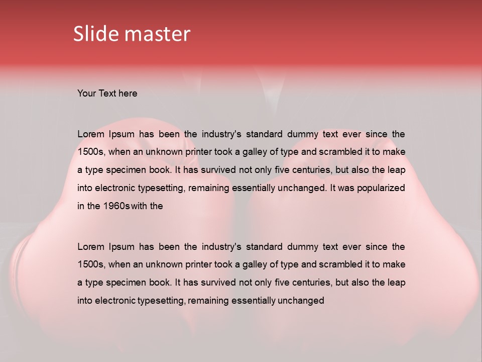 Suit Aggression Male PowerPoint Template