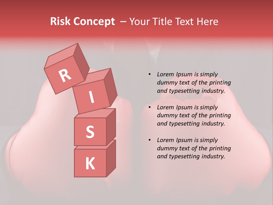 Suit Aggression Male PowerPoint Template