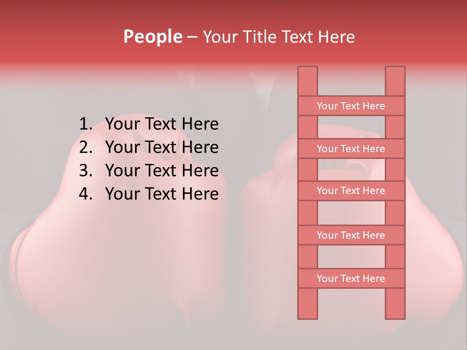 Suit Aggression Male PowerPoint Template