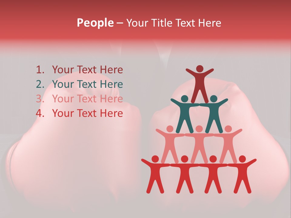 Suit Aggression Male PowerPoint Template