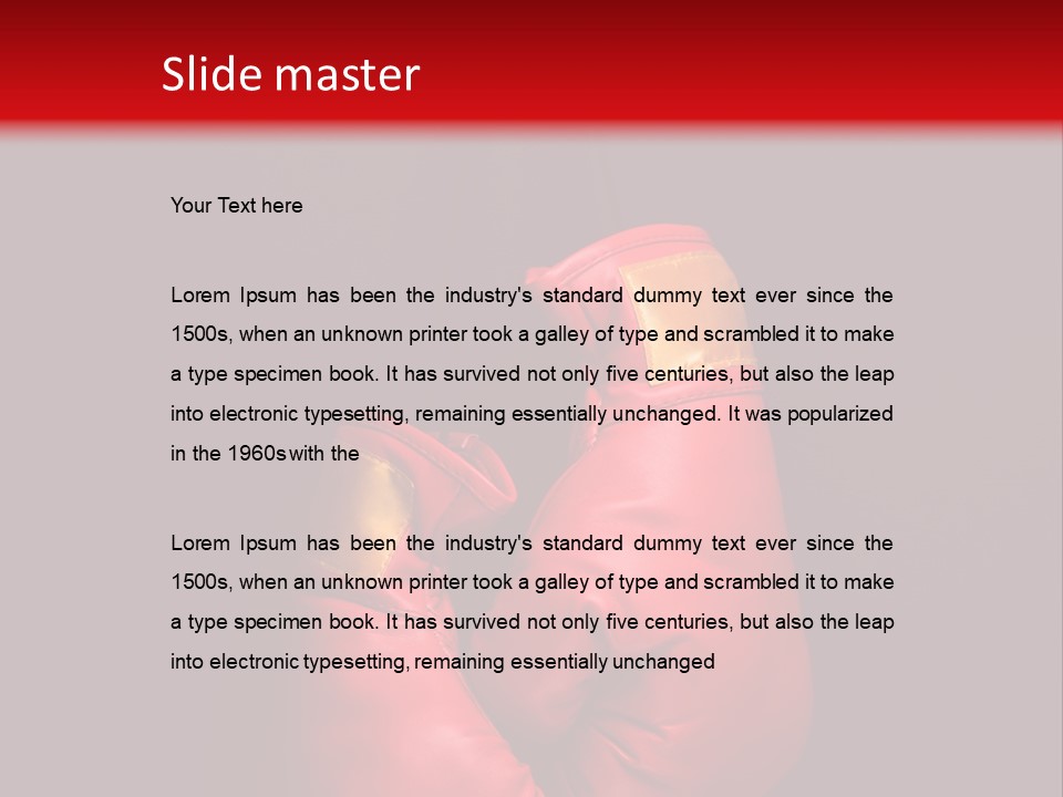 Padding Sport Black Background PowerPoint Template