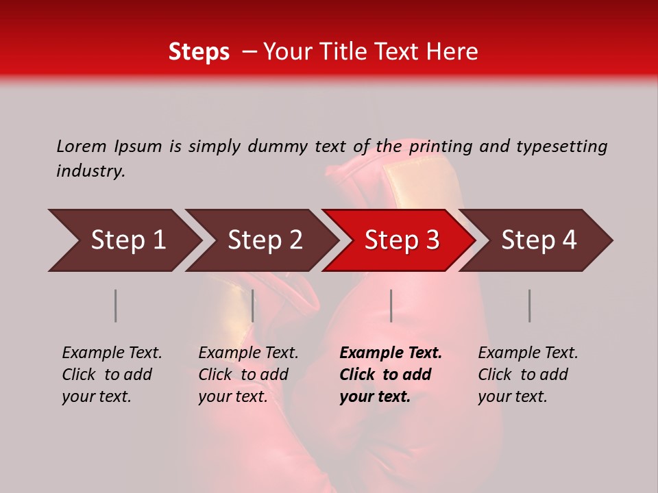 Padding Sport Black Background PowerPoint Template