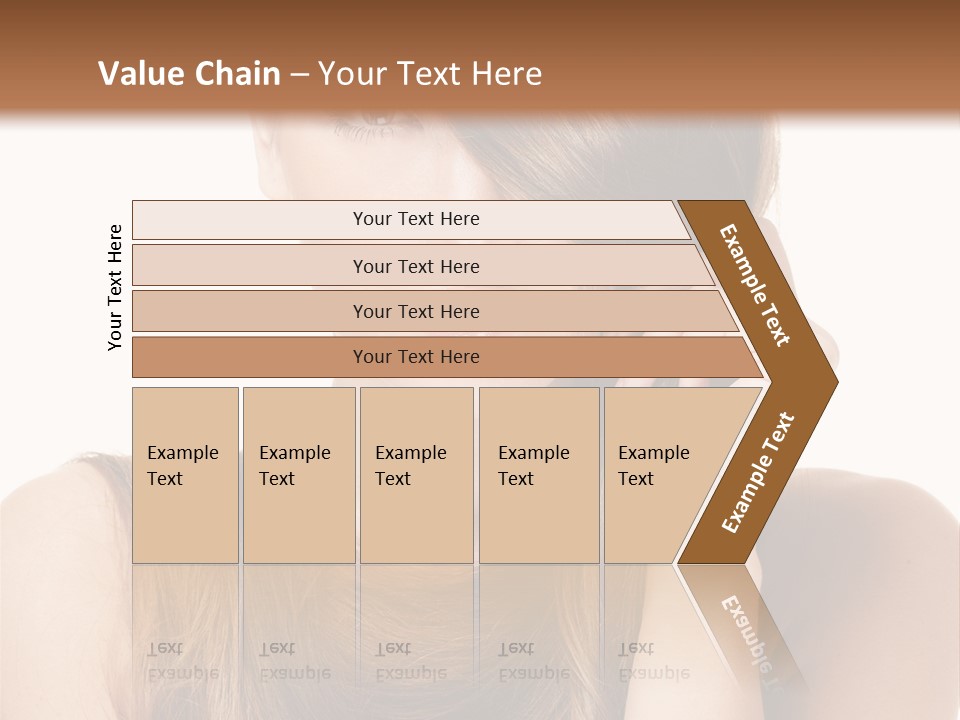 Eyes Female Hairstyle PowerPoint Template