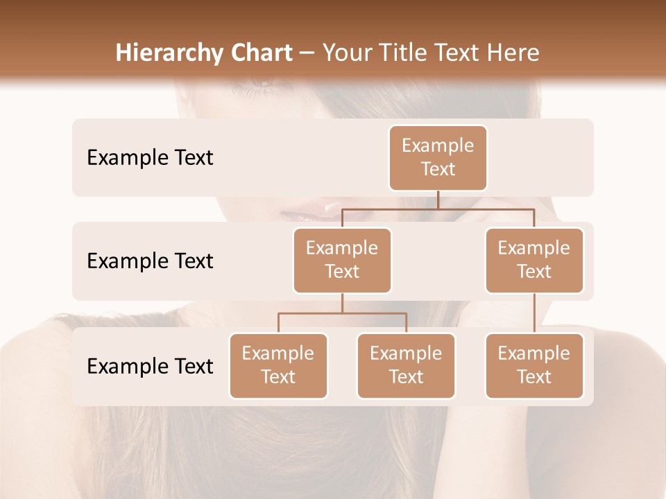 Eyes Female Hairstyle PowerPoint Template