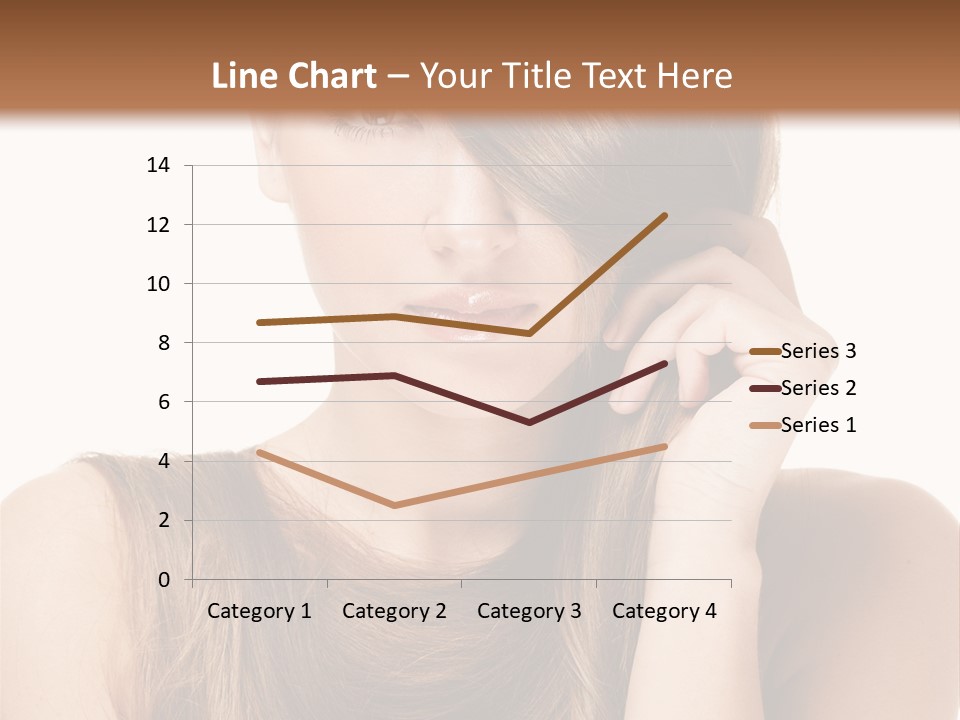 Eyes Female Hairstyle PowerPoint Template