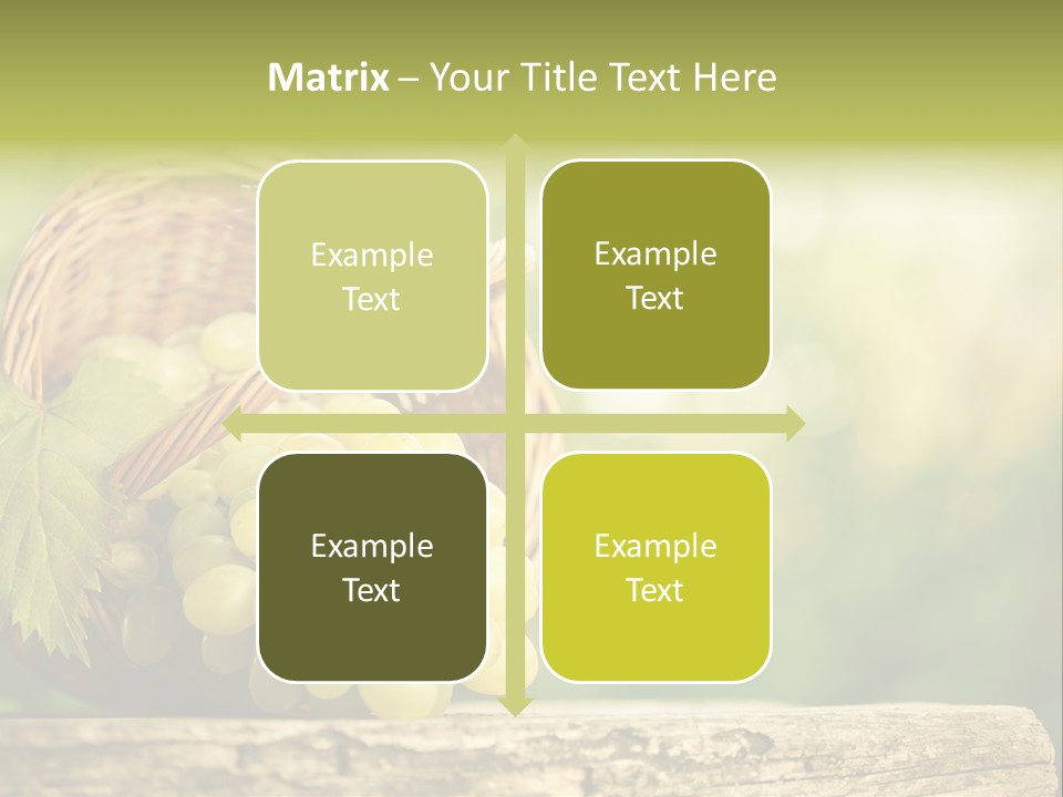 Wholesome Basket Closeup PowerPoint Template