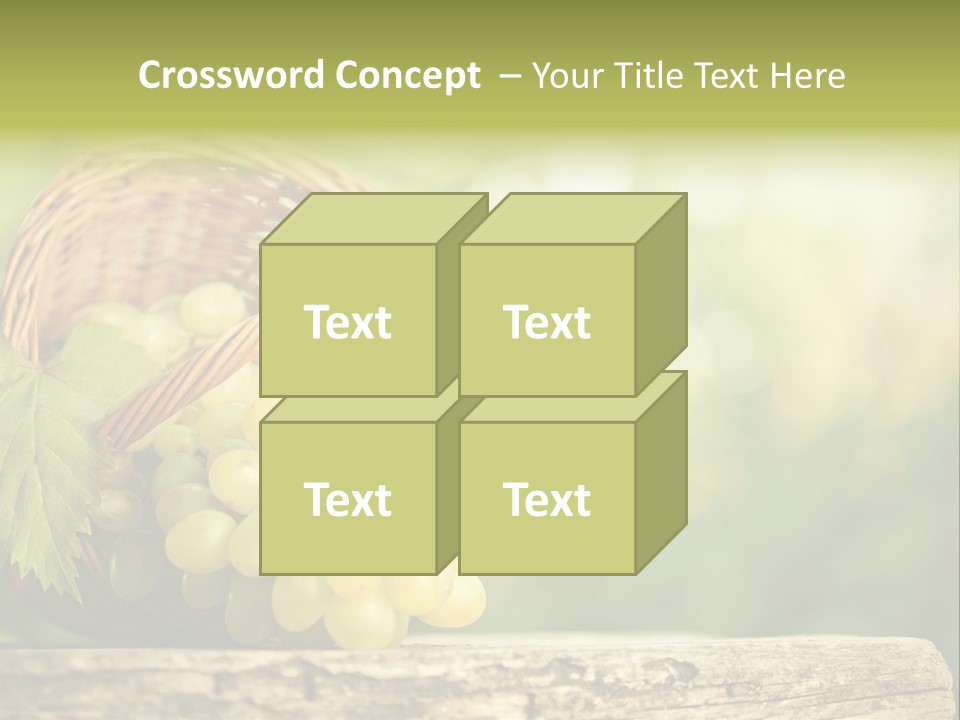 Wholesome Basket Closeup PowerPoint Template