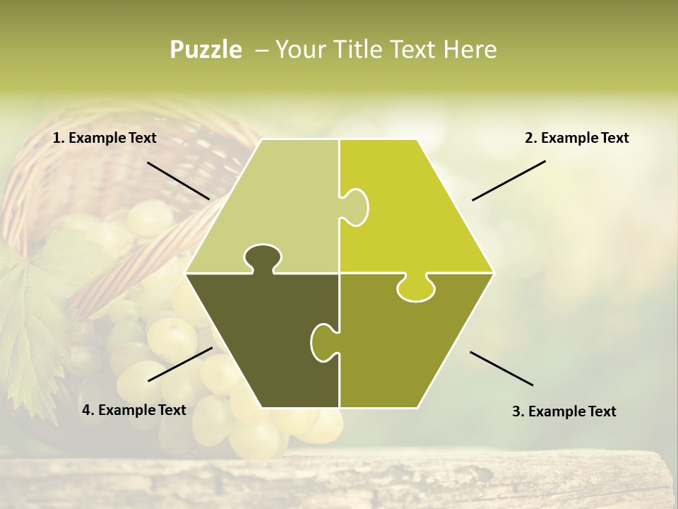 Wholesome Basket Closeup PowerPoint Template