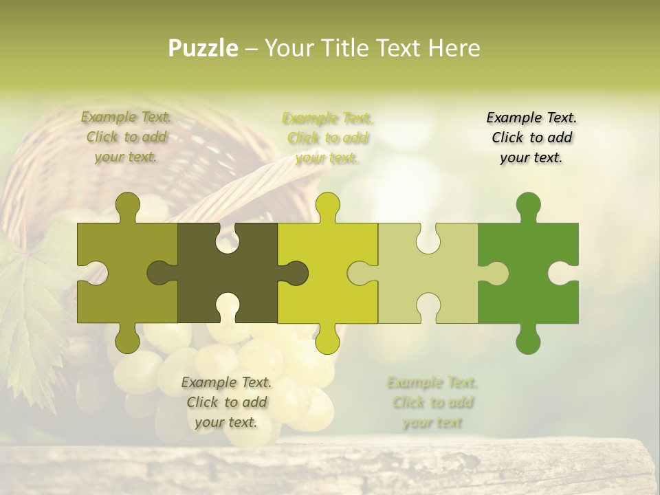 Wholesome Basket Closeup PowerPoint Template