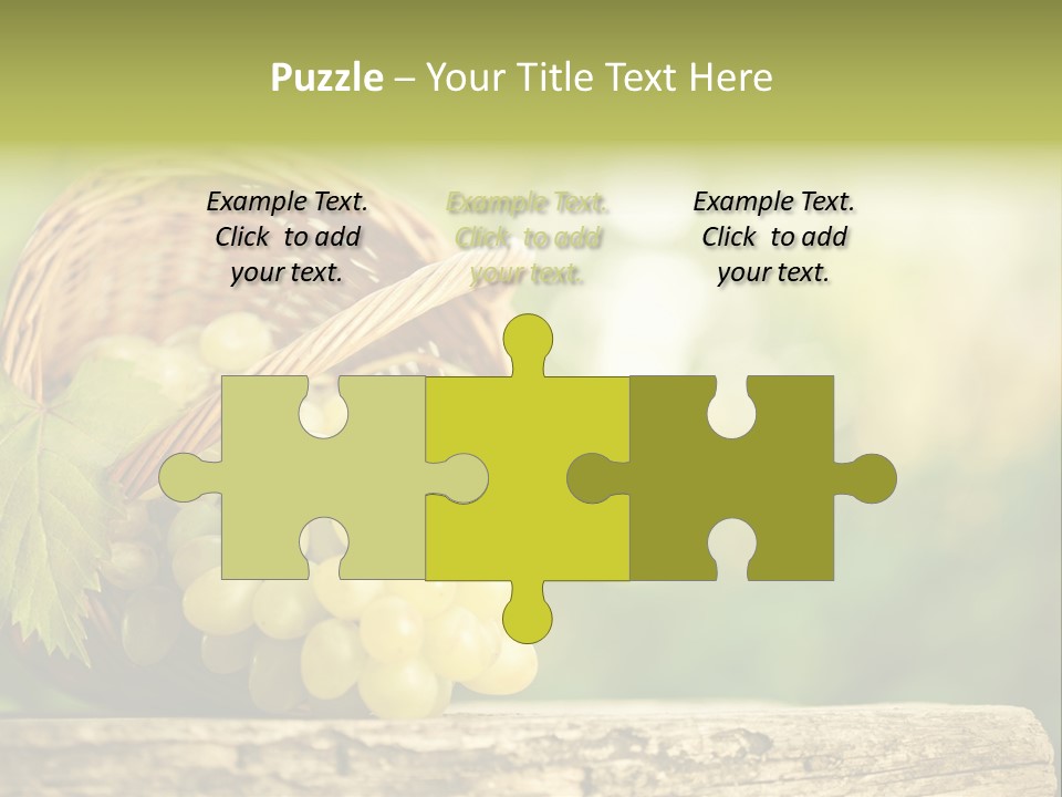 Wholesome Basket Closeup PowerPoint Template