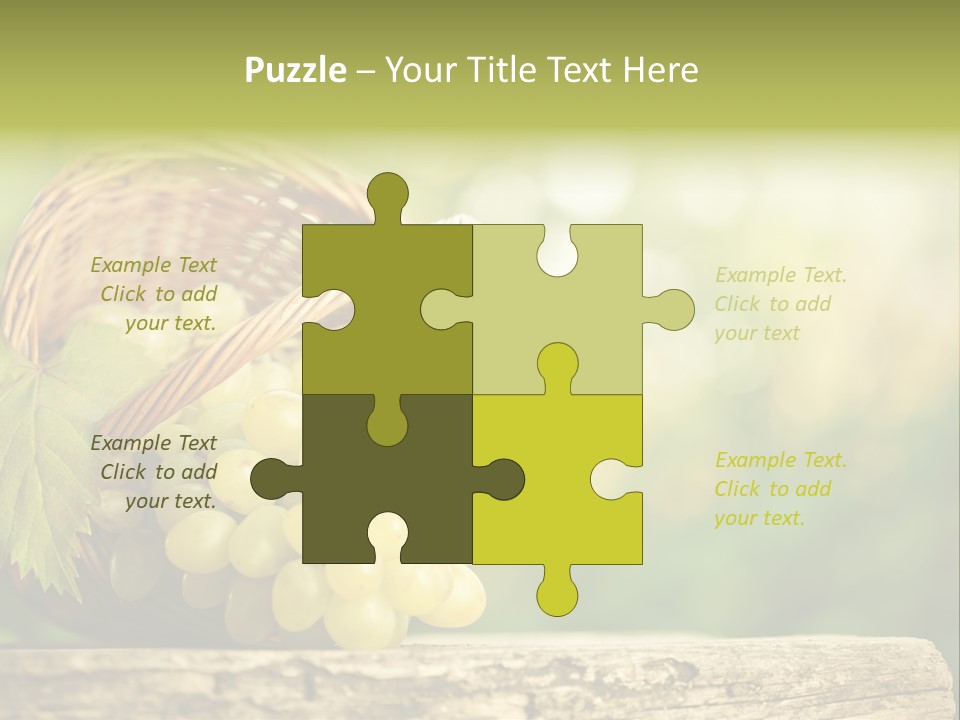 Wholesome Basket Closeup PowerPoint Template