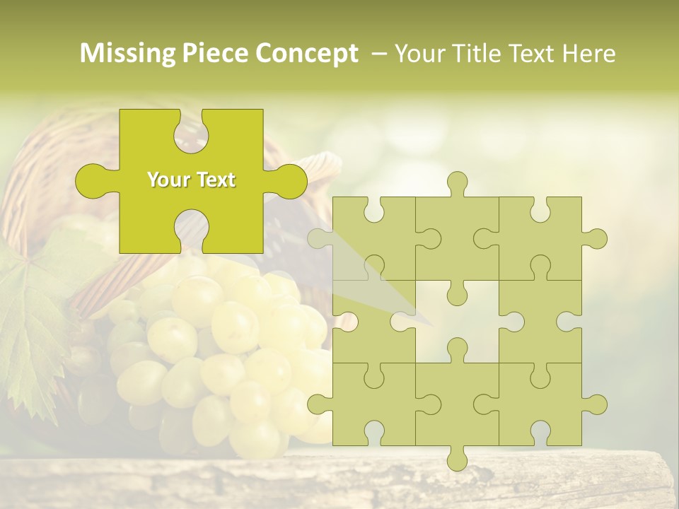 Wholesome Basket Closeup PowerPoint Template