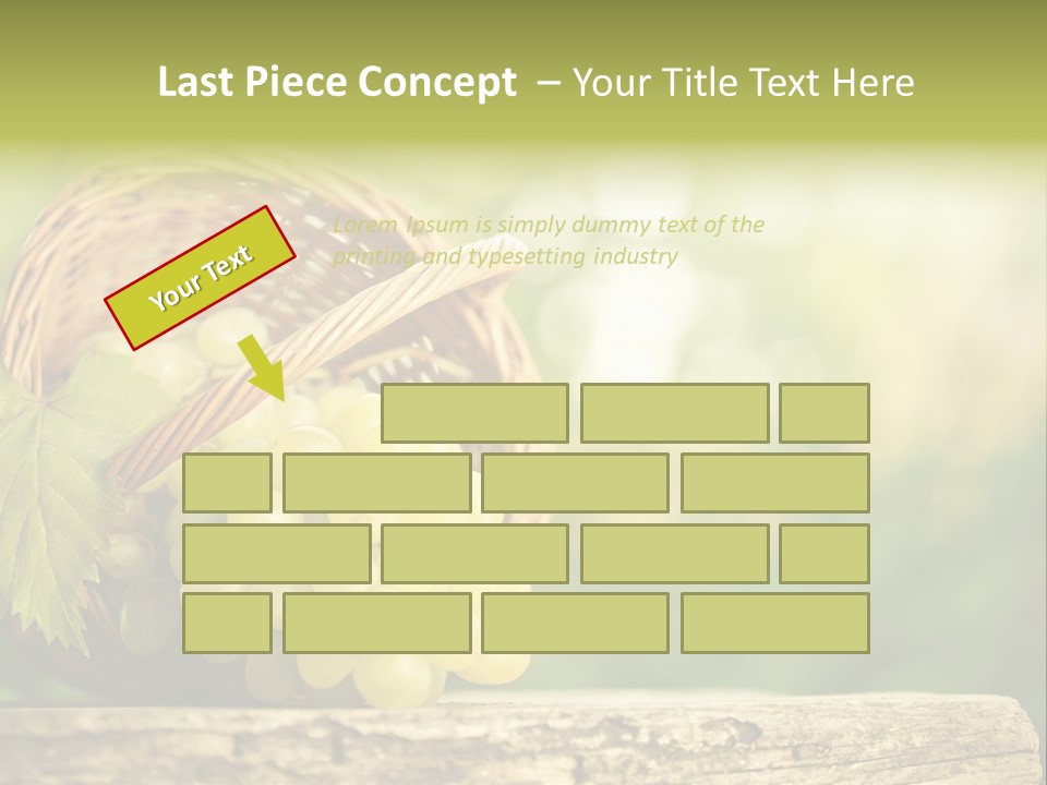 Wholesome Basket Closeup PowerPoint Template