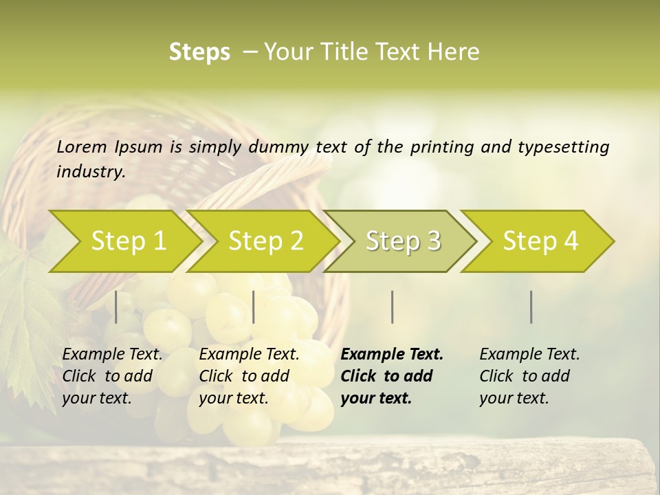 Wholesome Basket Closeup PowerPoint Template
