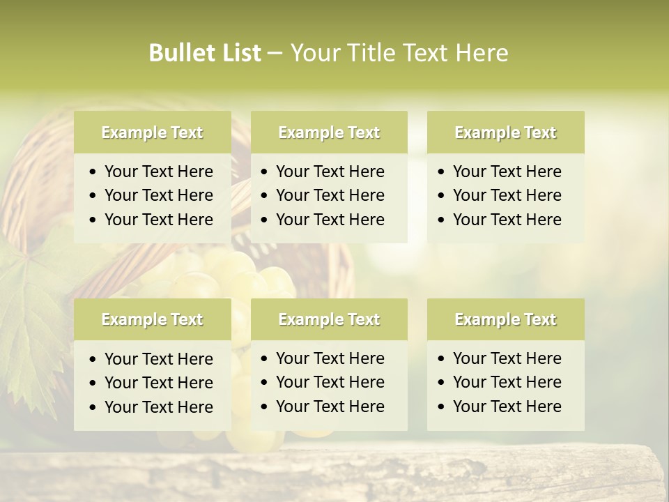 Wholesome Basket Closeup PowerPoint Template