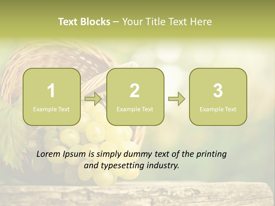 Wholesome Basket Closeup PowerPoint Template