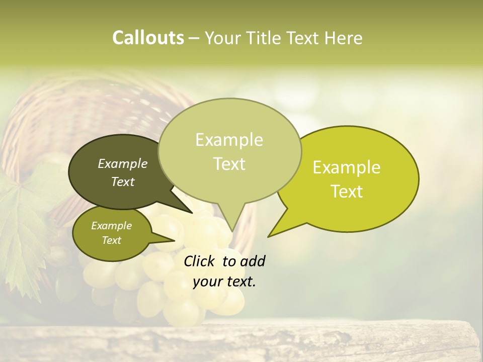 Wholesome Basket Closeup PowerPoint Template