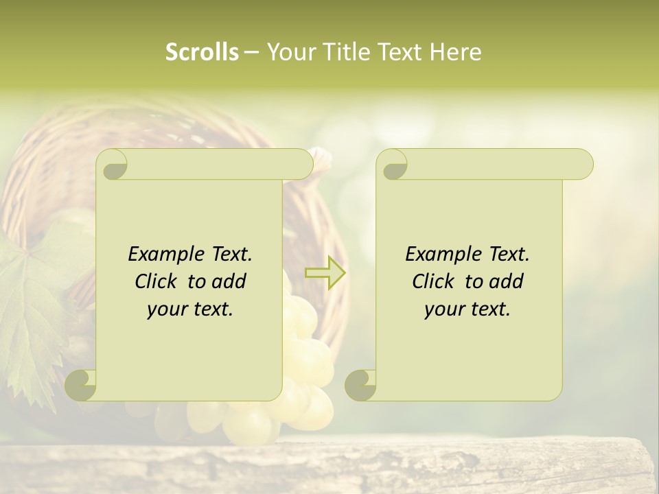 Wholesome Basket Closeup PowerPoint Template