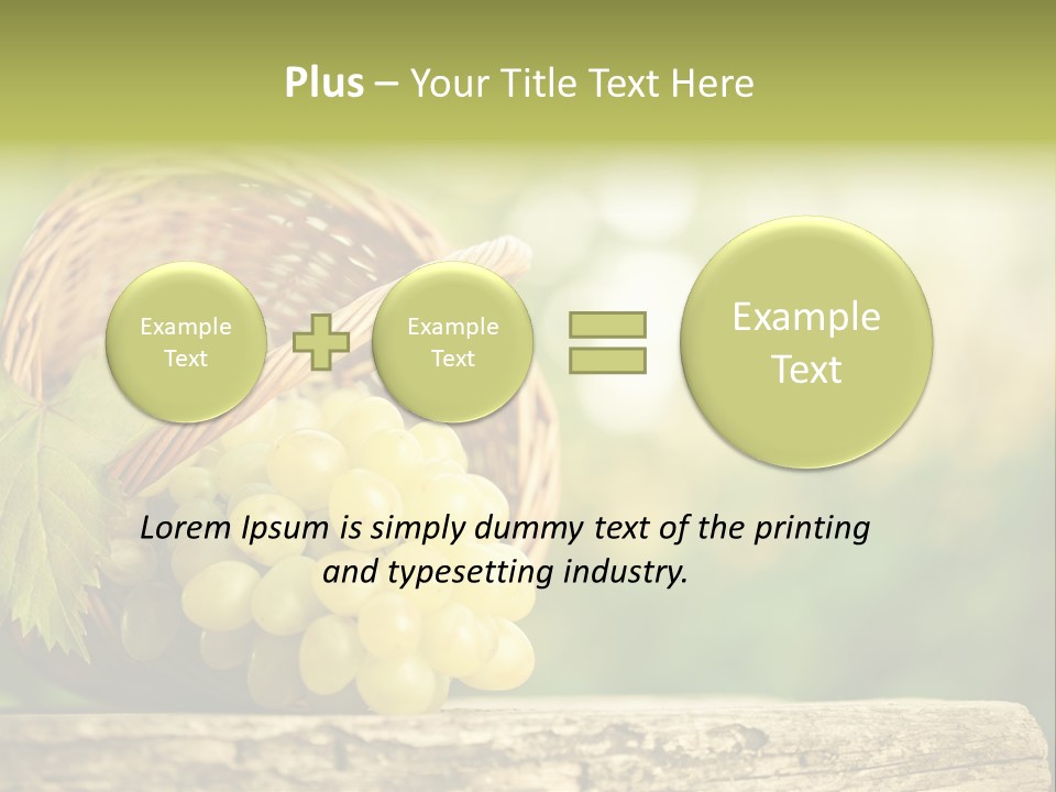 Wholesome Basket Closeup PowerPoint Template