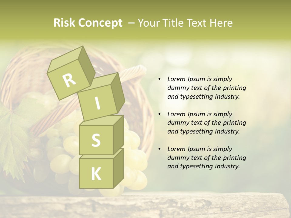 Wholesome Basket Closeup PowerPoint Template